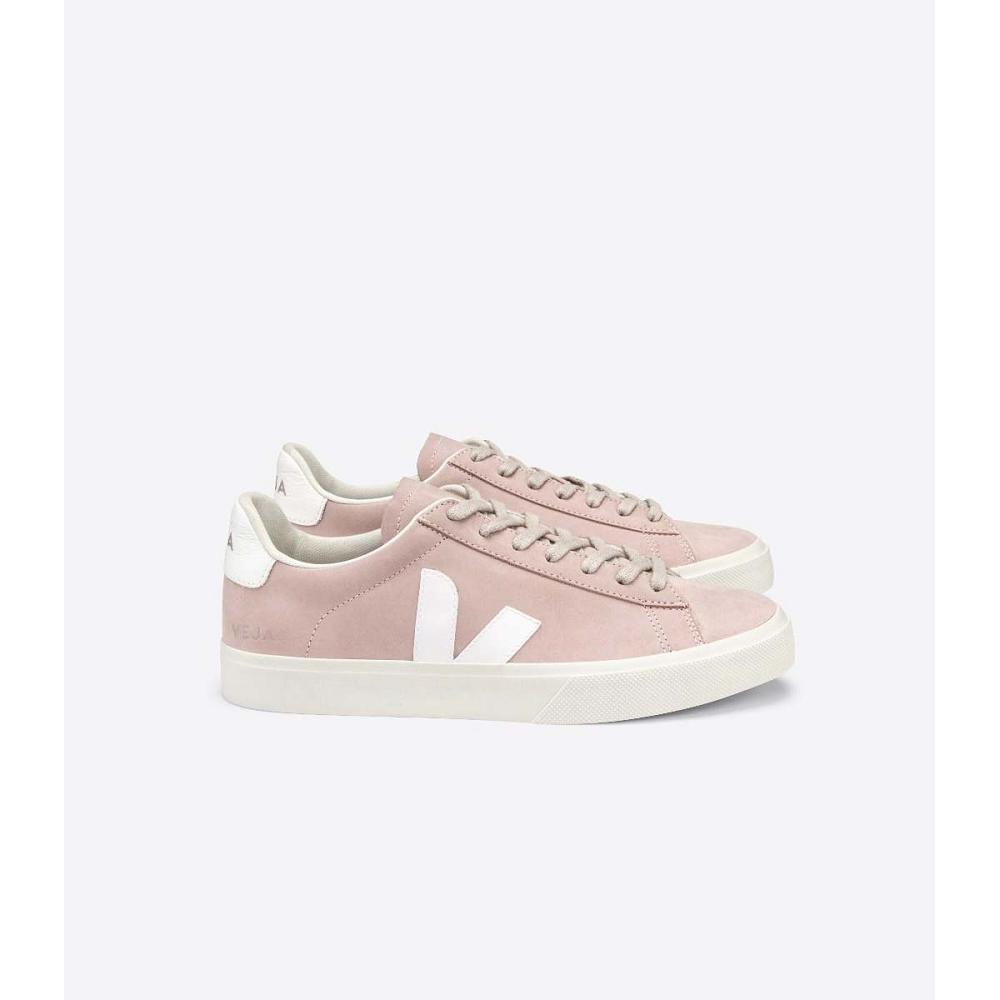 Women\'s Veja CAMPO NUBUCK Low Tops Sneakers Pink | SG 599SGL